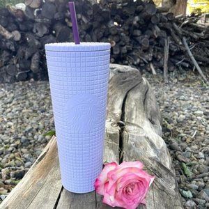Starbucks lilac grid tumbler